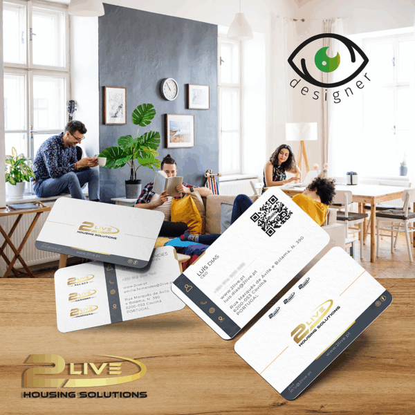 Cartões de vista 2live
